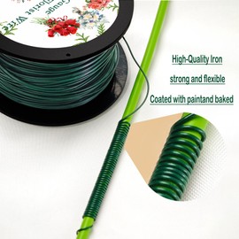 HILELIFE Florist Wire, 100m 22 Gauge Green Floral Wire Christmas Wreath Making Supplies, Flexible Floral Wire, Florists Wire, Wreath Making Kit, Paddle Wire for Crafts