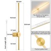 GOODATE Wall Sconces Set of Two with Remote, Stepless Colors
