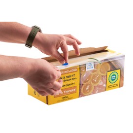 11" x 100' Vacuum Sealer Bags Rolls & Dispenser Cutter Box - BPA Free, 4 mil thick - Great for Sous Vide - Works with Food Saver Machines