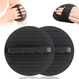 Esponja de Ducha de Goma Blanda, Guantes Exfoliantes Suaves para el Baño, Ideales para la Limpieza Corporal, Guantes Exfoliantes para el Baño que No Causan Dolor, Aptos Tanto para Hombres Como para Mujeres，Negro-2PCS