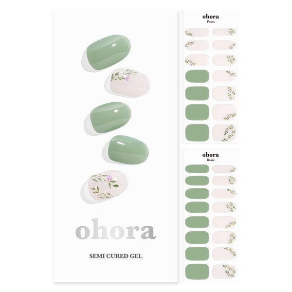 ohora Semi Cured Gel Nail Strips (N Spring Garden) -