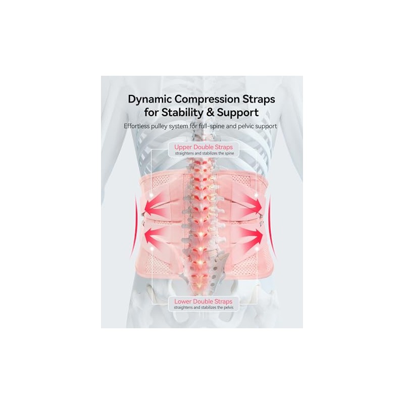 Faja lumbar para mujeres con dolor de espalda baja, soporte