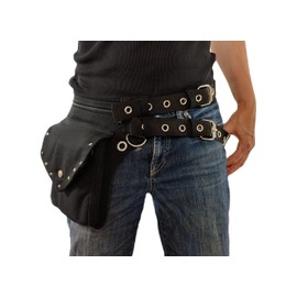 Handgemachte Gürteltasche, Hüfttasche Hipsypixie in alle Größe, Handmade Tasche aus Bio-baumwolle Canvas Stoffe, Ver­schluss mit einer Metallschnalle (100-140 cm)