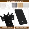 4 Pcs Heavy Duty Floating Shelf Brackets for Shelves L