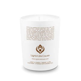 COCO by Stone All Natural Coconut Wax Candle, Amber, 6.5oz