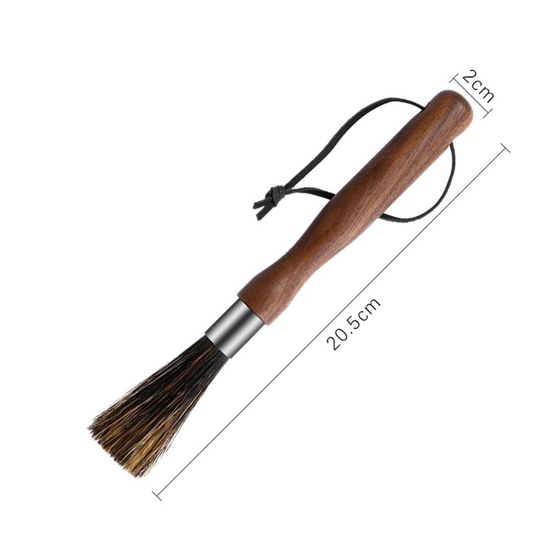 ANCLLO Premium espresso machine cleaning brush with natural boar bristles
