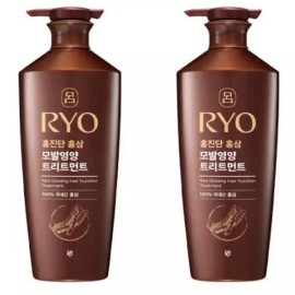 Hongjindan 약산성 려 홍진단 홍삼 모발영양 트리트먼트 820ml 2개 Mildly Acidic Red Ginseng Hair Nutrient Treatment 820ml 2pcs