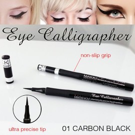 MAKKI EYE CALLIGRAPHER: DRAMATICALLY PRECISE & SUPER LONG STAY LIQUID EYE LINER - CARBON BLACK