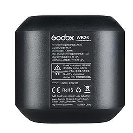 Godox WB26 2600mAh Rechargeable Lithium Battery Pack for Godox AD600Pro AD600 Pro Strobe Flash