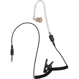 PRYMEBLU® BTH-300-MAX is Multi-Functional Bluetooth Lapel Microphone for Two-Way radios, cellphones, and Tablets for PoC Apps (BTH-300-MAX-KIT3 with Bullet™ Series Clear Tube Earphone)