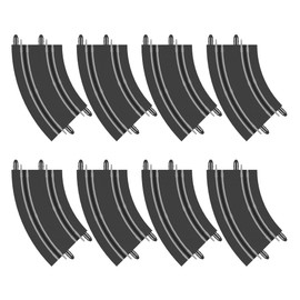 AGM MASTECH Extension Set #2-8 Piece Curved Track Expansion Accessory Pack - for Use with 1: 64 Scale AGM MASETCH 1:64 Slot Car Racetrack Systems