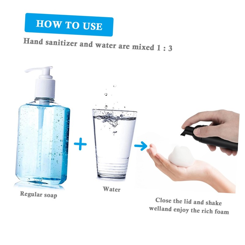 OHPHCALL Foaming Pump Bottle Set 50ml Squeeze Bottle Leakproof Smooth
