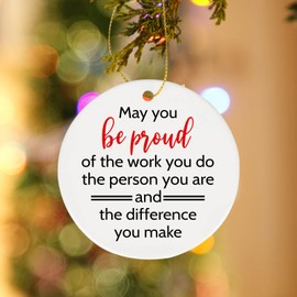 Hincoo Gifts for Coworkers, Christmas Small Gifts for Coworkers, May You Be Proud of The Work You Do, Small Oranements Gifts for Coworkers