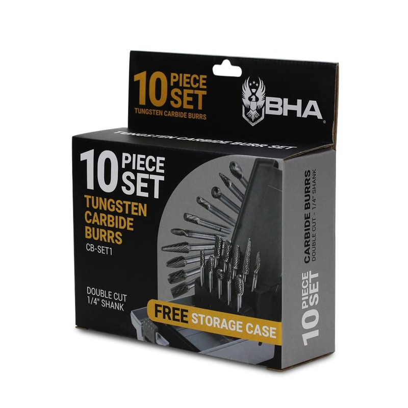 BHA Tungsten Carbide Burr Die Grinder Rotary Tool Bit Set