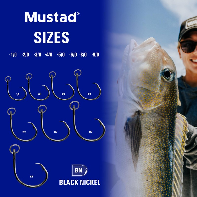 Mustad Ringed Demon Offset Circle 4X Strong - Designed to
