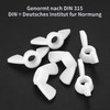 80 Pcs Wing Nuts Assortment Kit, Stainless Steel Wingnuts, Butterfly