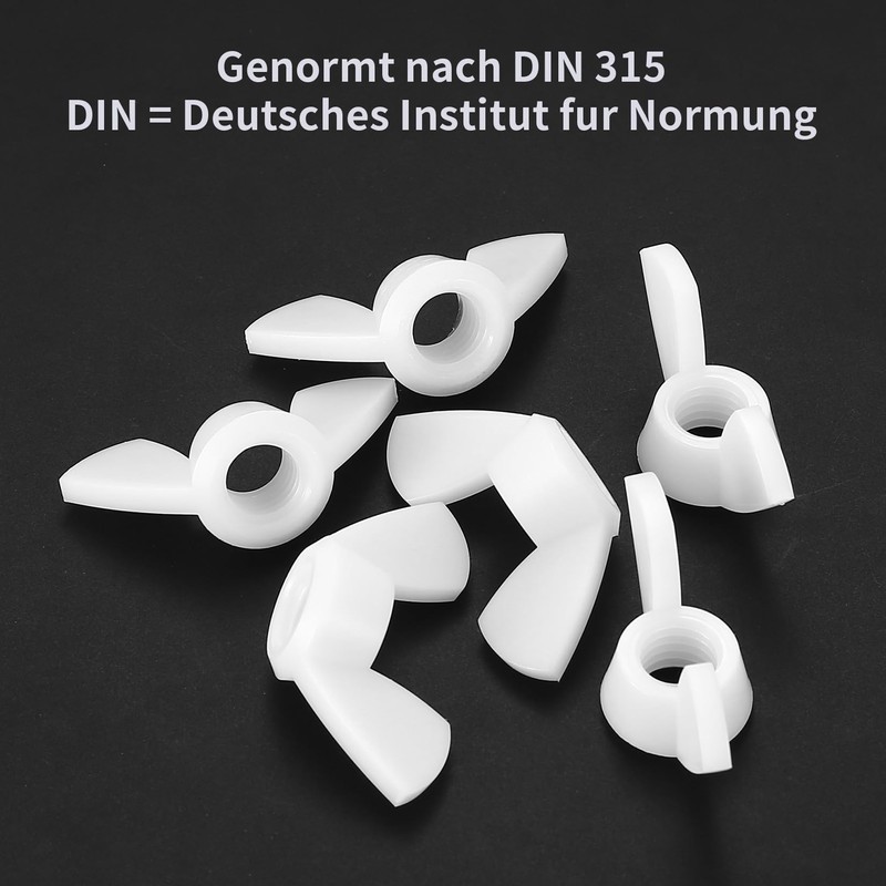 80 Pcs Wing Nuts Assortment Kit, Stainless Steel Wingnuts, Butterfly