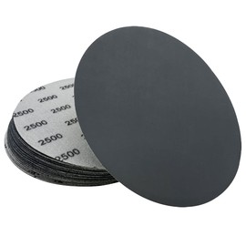 Pack of 25 150 mm Round Wet Dry Water Sanding Discs Grit 2500, Random Orbital Sandpaper for Wood, Metal & Car (6 Inches)