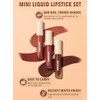 SHEGLAM Juego De 3 Mini Labiales Líquidos Matte Allure Con