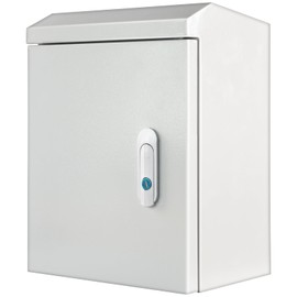 Waterproof Outdoor Electrical Box,IP56 steel construction Outdoor Junction Box shields your electrical components from dust, moisture, and harsh weather conditions. (Grey, 11.8"×9.84"×6.29")