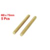 Sourcingmap 1.25mm Pitch M8 x 75mm Male Threaded Rod Bar