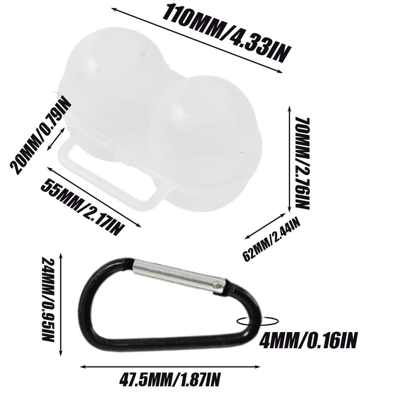 Wvapzwr 2Pcs Eggs Carrier Egg Case, Portable Egg Storage Box