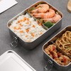 Stainless Steel Lunch Box with Compartments Lunch Box Movable Divider