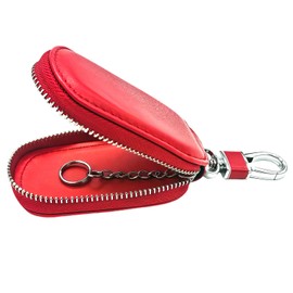 QKWL Car Key Case, Key Fob Protector, Key Fob Holder, Key Fob Holder Case, Anti-Scratch and Wear-Resistant, Strong Anti-Oxidation, Suitable for Most Car Keys (Red)