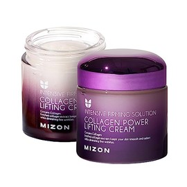 MIZON Crema Hidratante Facial con Colgeno Power Lifting 75 ml - crema facial de noche coreana reafirmante e hidratante con niacinamida, skincare...   