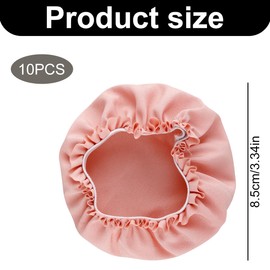 Thyonta 10 Pcs Anti Spike Drink Cover - Portable Secure Anti-Dust Nighttime Drink Cover Anti-Tampering Cup Lid Hair Tie Set with Straw Hole (Multicolor)