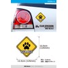 MKE Signage Design Catching Dog Inker Waterproof Car Sticker (Magnet)