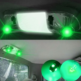 GLOFE 3Pcs Green Interior Map Dome Light LED Bulbs Compatible with 1987-1996 Ford F-150 F-250 Bronco