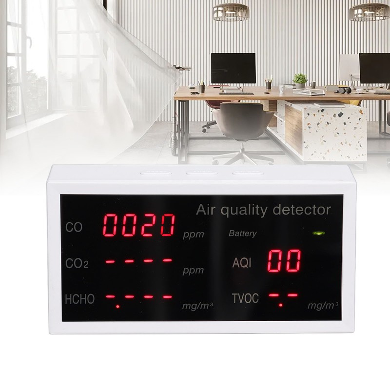 Indoor Air Quality Meter 5 In 1 PM2.5 HCHO Carbon