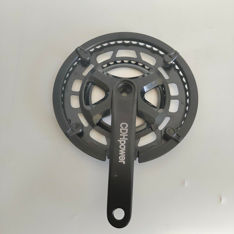 CDHPOWER Double Chainring Crankset 50/34T 170mm Crankarm Black Plastic Chain