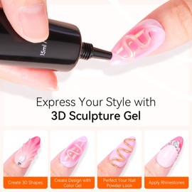 Makartt 3D Gel Nail Art Sculpture Nail Gel for DIY Design