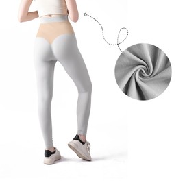 Guzeyina Women's Maternity Leggings Over The Belly Pregnancy Yoga Pants Active Wear Workout Leggings Grey