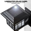 LeiDrail Solar Fence Lights, 4 Pack Solar Lights Outdoor Waterproof