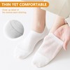 Caudblor Men No Show Mesh Cotton Socks Breathable Lightweight Non