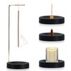 TIHNY 2-in-1 Wooden Incense Stick Holder with Cone Spool, Upside