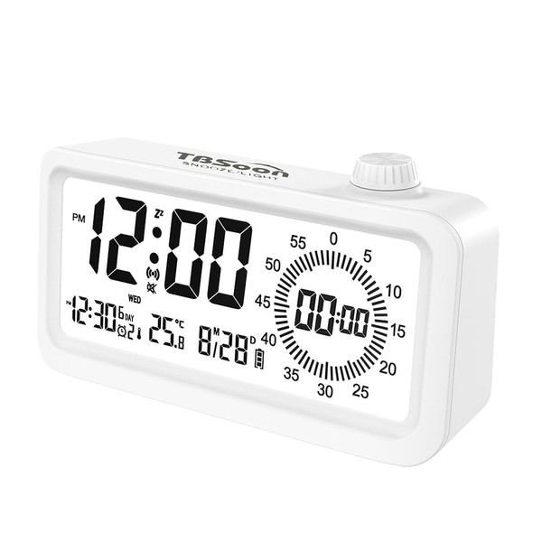 [4 in 1] Alarm Clock+Timer+Thermometer+Calendar, Large Screen, Loud Sound, 3