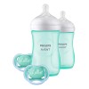 Biberón Natural Con Pezón De Respuesta Set Regalo Bebé Verde