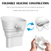2026 Upgraded Flour Funnel for KitchenAid Stand Mixer, Silicone Foldable