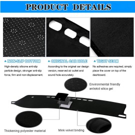 For 2002-2005 Dodge Ram 2500 Dashboard Cover - Non-Slip Sun Blocker&Perfec