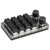 Programmable Macro Keyboard 2 Knobs Blue Switch Black 12 Keys