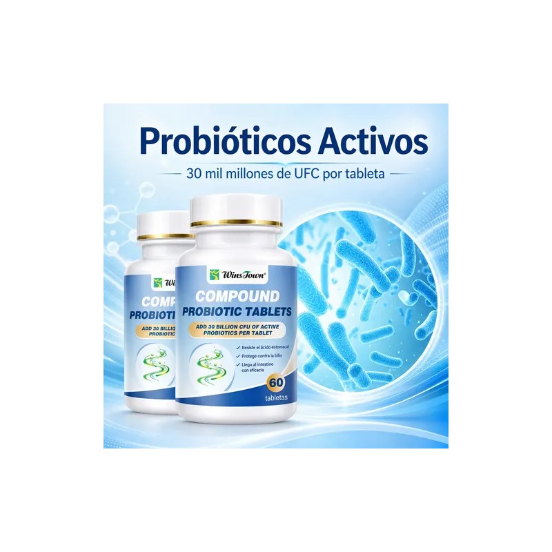 Probióticos Resistentes Al Ácido Estomacal Y La Bilis 120uds