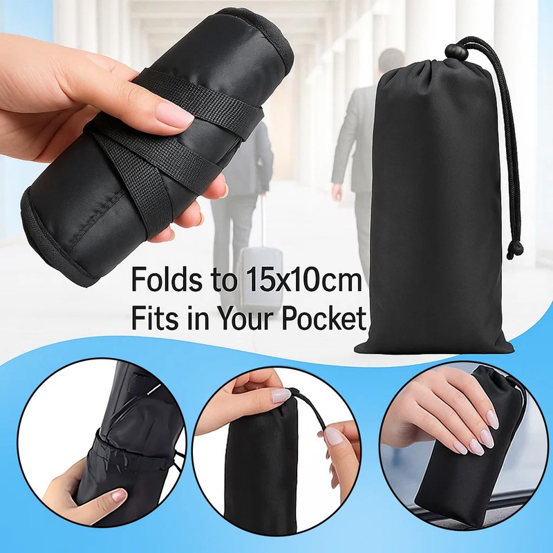 2PCS Foot Hammock for Flight, Best Airplane Gadgets, Plane Essentials,