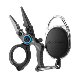 FLISSA Mini Fishing Pliers Fly Fishing Zinger Retractor Fish Hook Remover Tool