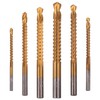 Rocaris 6 Pack Titanium Coated HSS Twist Drill Bits, 3-8mm