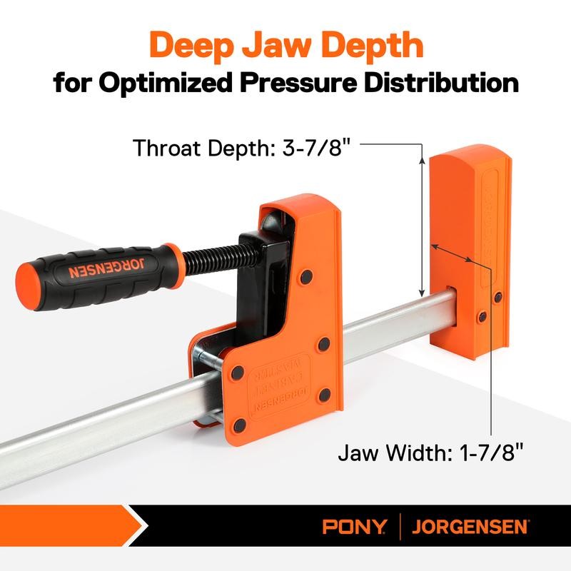 #springtok Jorgensen Bar Clamp Set, 2-pack 90° Parallel Clamp Cabinet