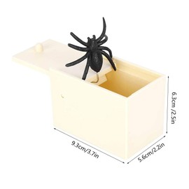 Spider in A Box Spider Box Pranke Simulation Fake Spider Box Funnyck Prank Toy Gift Forloween April Fool'S Day